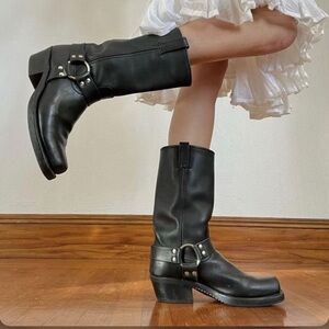 RARE Frye Harness 12R Metallic moto boot 8.5